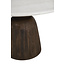 Light en Living Eettafel Ø120x76 cm SOY marmer zand+mango hout choco bruin