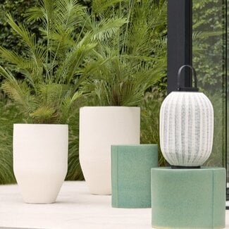 Light en Living Pot deco S/3 Ø30x46+Ø40x55+Ø52x71 cm SIROLO crème