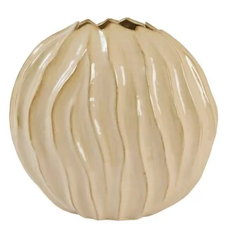 Light en Living Vaas deco 41x20x42 cm PODURI keramiek licht bruin