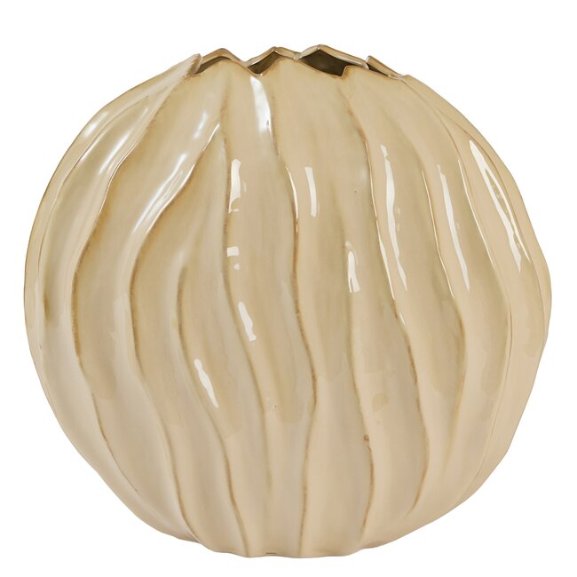 Light en Living Vaas deco 41x20x42 cm PODURI keramiek licht bruin