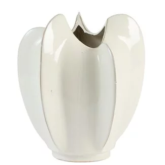 Light en Living Vaas deco Ø31x34 cm TOPITA keramiek wit