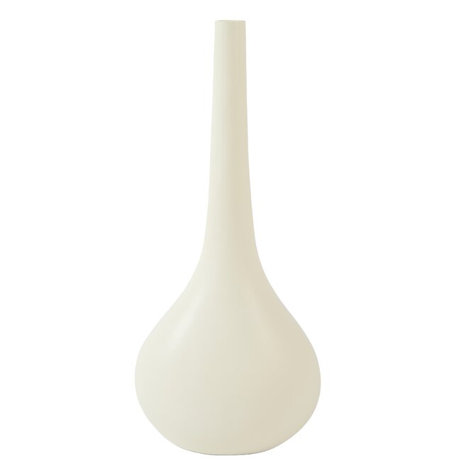 Light en Living Vaas deco 24,5x16,5x55 cm LINETA wit