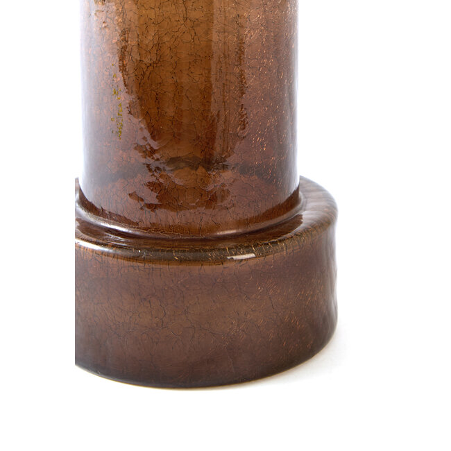 Light en Living Vaas Ø17,5x27,5 cm BORANDO glas donker bruin