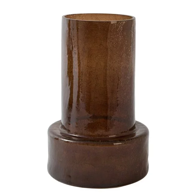 Light en Living Vaas Ø17,5x27,5 cm BORANDO glas donker bruin