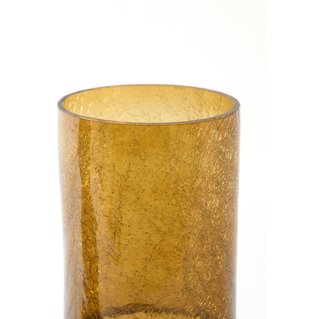 Light en Living Vaas Ø17,5x27,5 cm BORANDO glas amber
