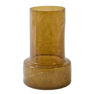 Light en Living Vaas Ø17,5x27,5 cm BORANDO glas amber