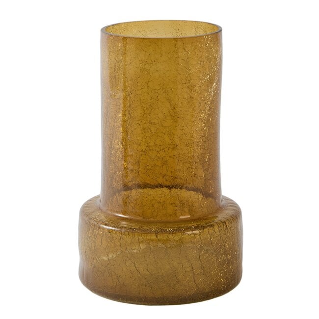 Light en Living Vaas Ø17,5x27,5 cm BORANDO glas amber