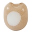 Light en Living Vaas 19,5x14x21,5 cm SYLMA glas beige+crème
