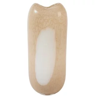 Light en Living Vaas 16x12,5x36,5 cm SYLMA glas beige+crème