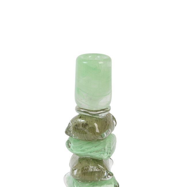 Light en Living Kandelaar Ø11,5x23 cm ESTINA mint+groen