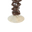 Light en Living Kandelaar Ø11,5x35 cm ESTINA crème+donker bruin
