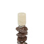 Light en Living Kandelaar Ø11,5x35 cm ESTINA crème+donker bruin