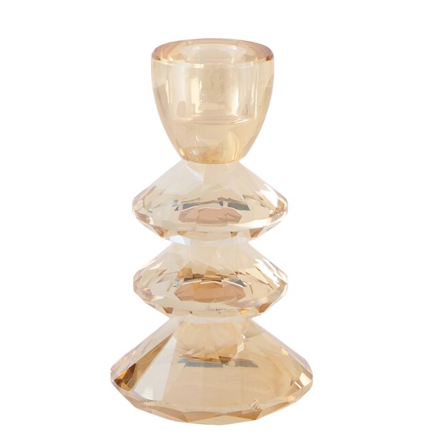 Light en Living Kandelaar Ø8x14 cm ROVELO glas amber