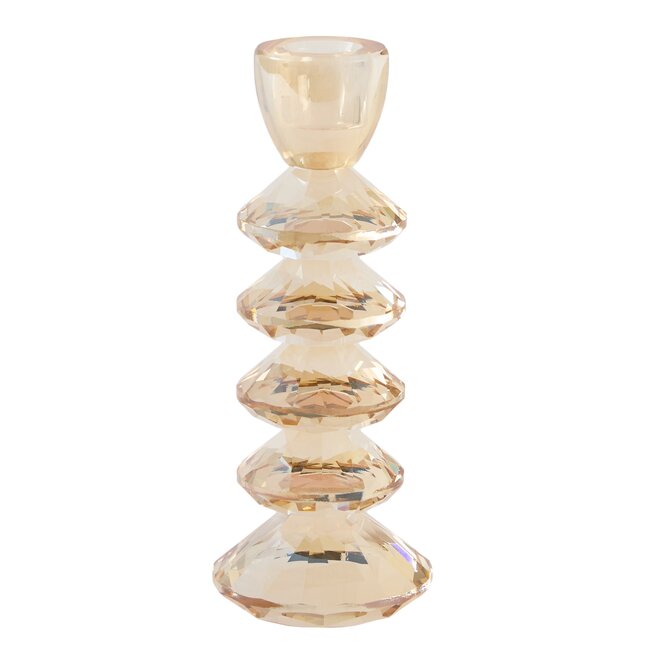 Light en Living Kandelaar Ø8x20 cm ROVELO glas amber