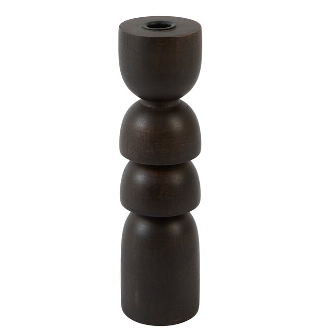 Light en Living Kandelaar Ø7,5x28 cm CAZORLA hout chocolade bruin