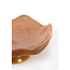 Light en Living Schaal op voet 36x33,5x14 cm SARAG keramiek oud roze+cognac