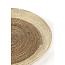 Light en Living Schaal/wandorn Set van 2 Ø40x4,5+Ø50x6 cm BURICA zeegras nat+crème