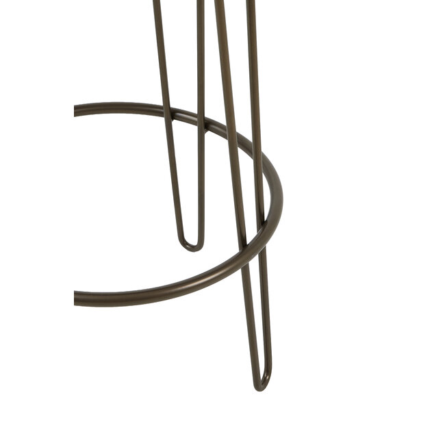 Light en Living Barkruk Ø41x73 cm ALICE groen-grijs+beige+bruin-brons