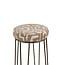 Light en Living Barkruk Ø41x73 cm ALICE groen-grijs+beige+bruin-brons