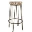 Light en Living Barkruk Ø41x73 cm ALICE groen-grijs+beige+bruin-brons