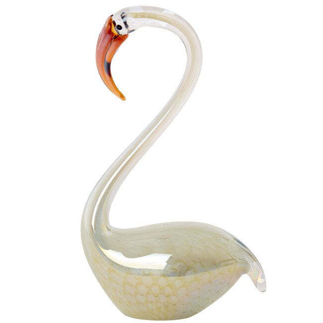 Light en Living Ornament 17x9,5x29 cm SWAN glas crème