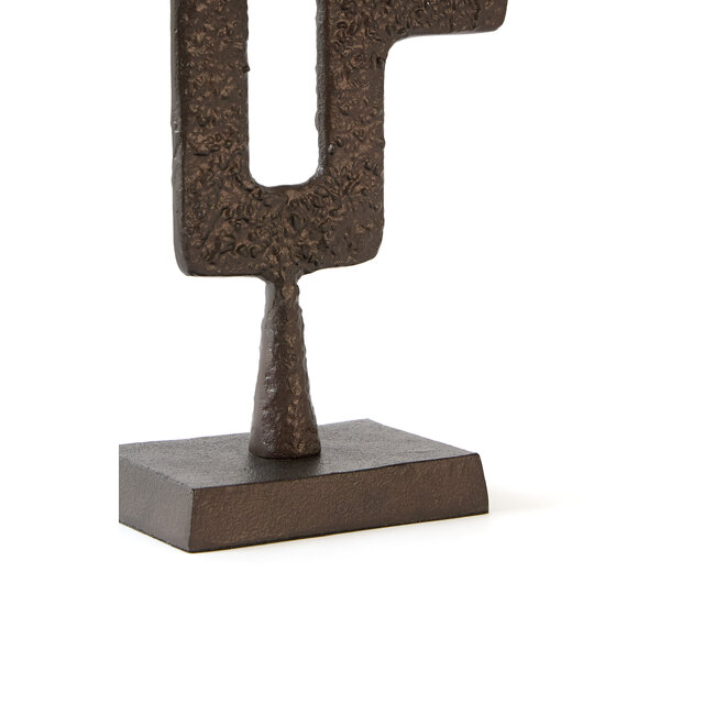 Light en Living Ornament op voet 23,5x10x54 cm VEX donker bruin