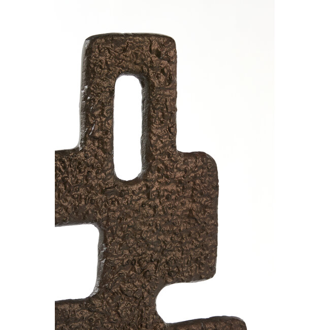 Light en Living Ornament op voet 23,5x10x54 cm VEX donker bruin