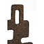 Light en Living Ornament op voet 23,5x10x54 cm VEX donker bruin