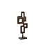 Light en Living Ornament op voet 23,5x10x54 cm VEX donker bruin