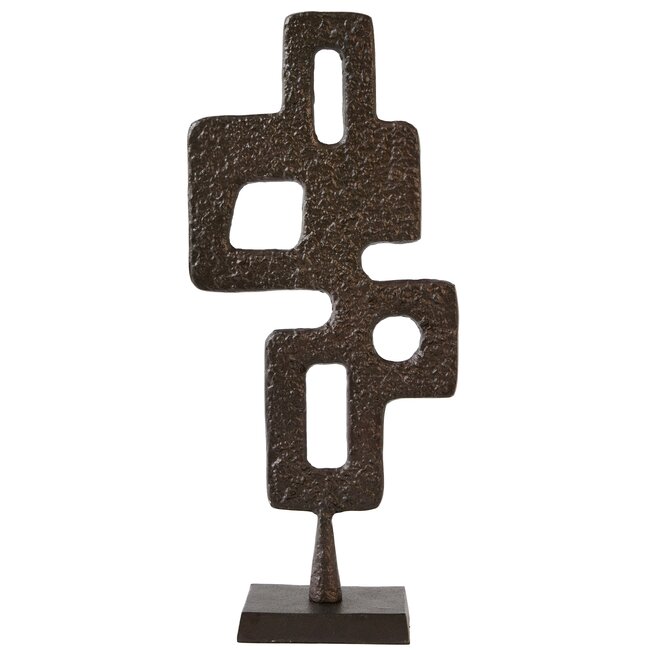 Light en Living Ornament op voet 23,5x10x54 cm VEX donker bruin
