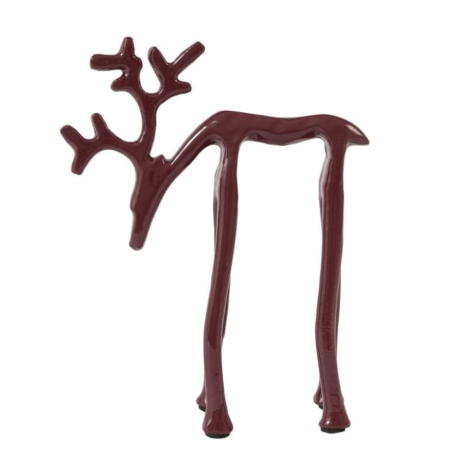 Light en Living Ornament 15x6x20 cm DEER glans bordeaux