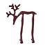 Light en Living Ornament 15x6x20 cm DEER glans bordeaux