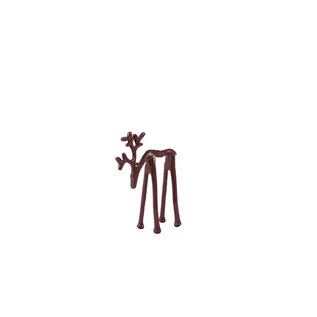Light en Living Ornament 15x6x20 cm DEER glans bordeaux