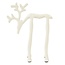 Light en Living Ornament 15x6x20 cm DEER mat crème
