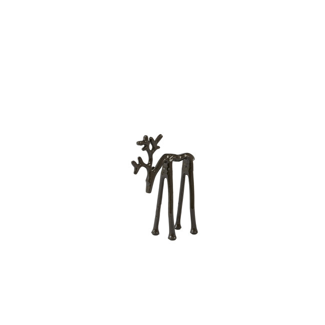 Light en Living Ornament 15x6x20 cm DEER glans bruin-brons