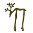 Light en Living Ornament 15x6x20 cm DEER glans olijf groen