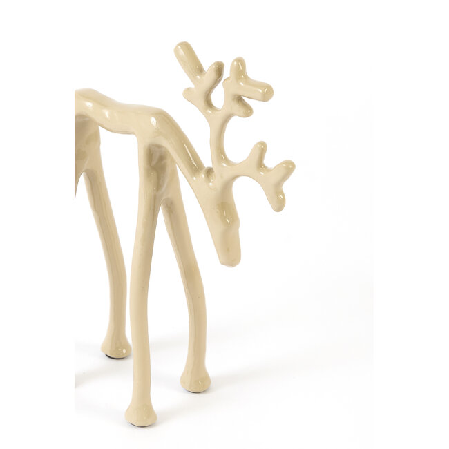 Light en Living Ornament 15x6x20 cm DEER glans zand