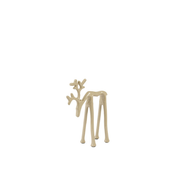Light en Living Ornament 15x6x20 cm DEER glans zand