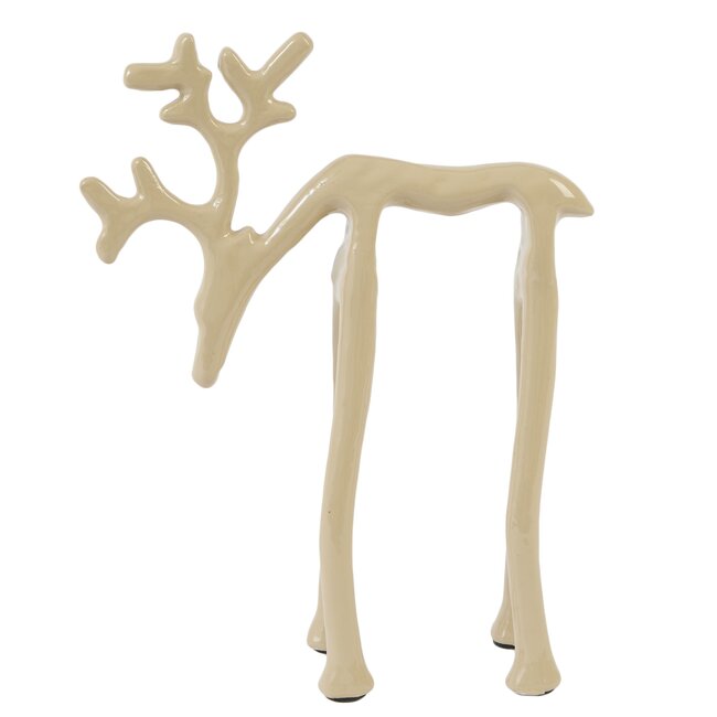 Light en Living Ornament 15x6x20 cm DEER glans zand