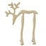 Light en Living Ornament 15x6x20 cm DEER glans zand