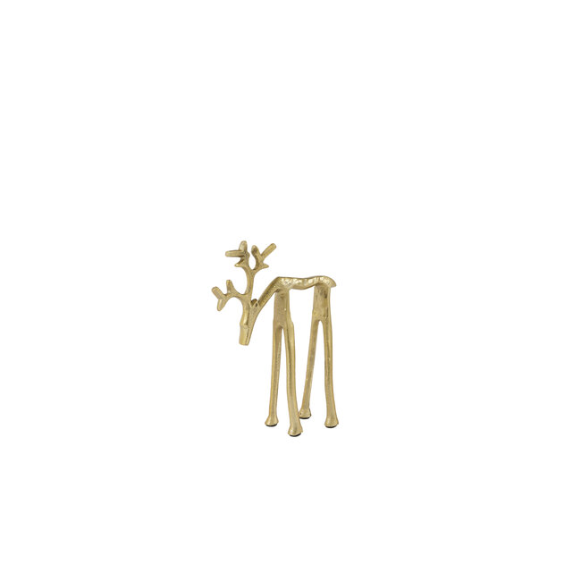 Light en Living Ornament 15x6x20 cm DEER goud