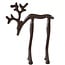 Light en Living Ornament 15x6x20 cm DEER glans aubergine