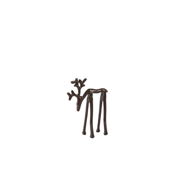 Light en Living Ornament 15x6x20 cm DEER glans aubergine
