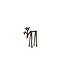 Light en Living Ornament 15x6x20 cm DEER glans aubergine