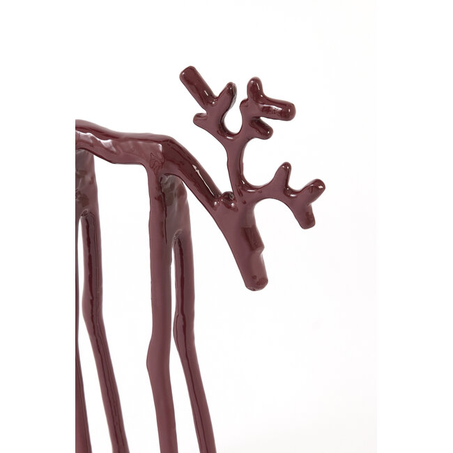 Light en Living Ornament 15x6x25 cm DEER glans bordeaux