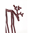 Light en Living Ornament 15x6x25 cm DEER glans bordeaux