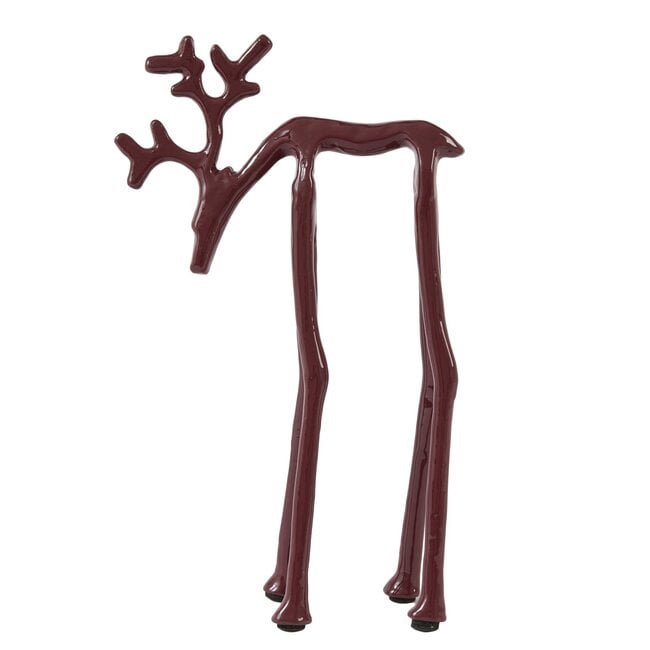 Light en Living Ornament 15x6x25 cm DEER glans bordeaux