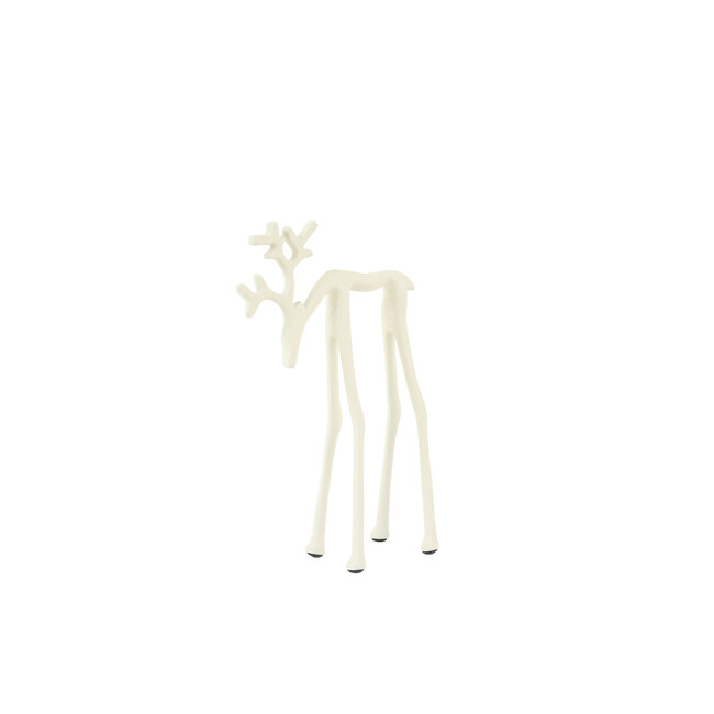 Light en Living Ornament 15x6x25 cm DEER mat crème