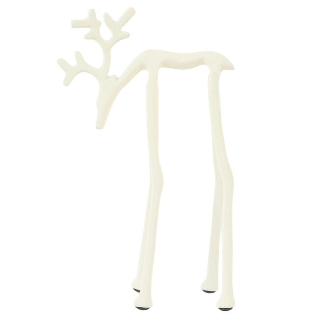 Light en Living Ornament 15x6x25 cm DEER mat crème