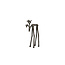 Light en Living Ornament 15x6x25 cm DEER glans bruin-brons